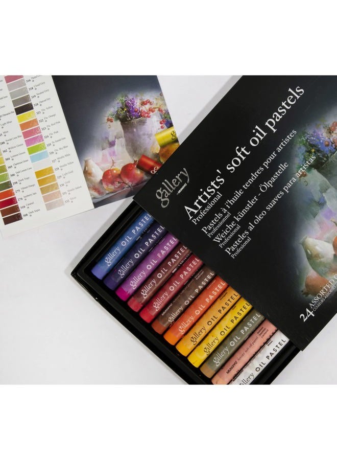 Mungyo Gallery Artists' Soft Oil Pastels-24 Colors,Multicolor - Image 5